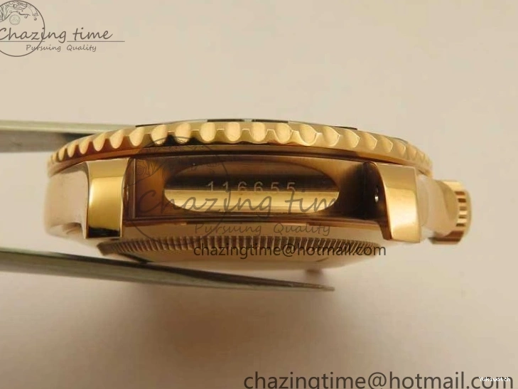 Black on 126655 Black 1:1 Bezel VS3235 Yacht-Master Edition Best Rubber Strap Ceramic RG 3EF 0415